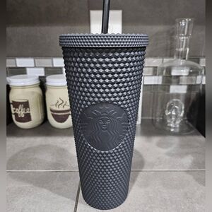 Starbucks Soft Touch Matte Black Studded Tumbler, 24 Ounces